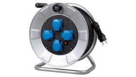 Przedłużacz Na Bębnie Metalowym Bordo-320 4X230v Ow 3X1,5 Z Termikiem /25M/