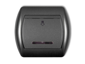 TREND Wyłącznik hotelowy grafitowy 11SH-1 KARLIK