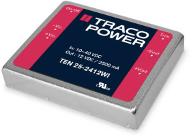 TracoPower TEN 25-2423WI Przetwornica DC/DC, do PCB 24 V/DC 15 V/DC, -15 V/DC 1 A 25 W Ilość wyjść: 2 x Content 1 szt.