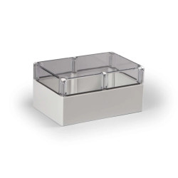 Obudowa Cubo D 160x240x121mm boki gładkie pokrywa przezroczysta IP67 ABS DABP162412T