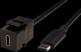 9.171.212 Keystone module, USB type C socket / plug, 0.5 m