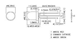 Dioda LED LED8-WK/C/Z
