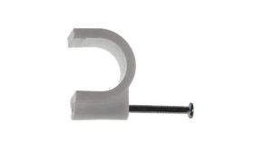 Uchwyt Kabla Okrągły 16Mm Kn-16 Biały