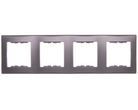 SEDNA Ramka poczwórna pionowa grafitowa SDN5802070