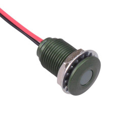 Q10F5AGXXHG24E Hyper Bright Green 10mm 24VDC LED Panel Indicator IP67 APEM