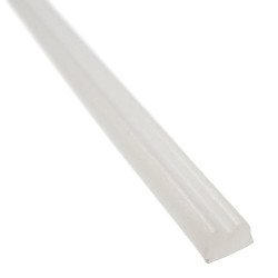 Spoiwo do plastiku 2.5x5mm 1m bi białe, do spawania plastiku