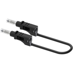 Electro PJP 2214/600V-CD1-50N Test lead Jack plug Black 50 cm
