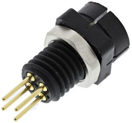 Złącze wielostykowe przemysłowe 4-pinowe Subminiaturowe, panelowe Gniazdo binder