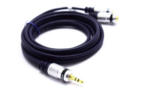 KABEL ROZDZIELACZ AUX WTYK JACK 3,5 - 2 GNIAZDA JACK JKD42 VITALCO 1,5M