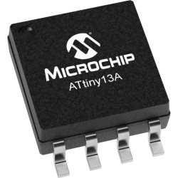 AVR microcontroller, 8 bit, 20 MHz, SOIC-8, ATTINY13A-SU