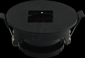2032 Recessed ceiling ring, GU10, round, swivel, black