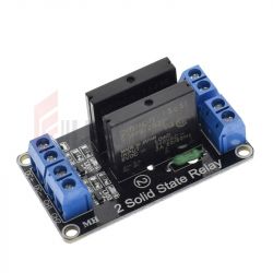 Moduł 2-kanałowy przekaźnik półprzewodnikowy SSR G3MB-202P DC-AC PCB 5V 2A DC