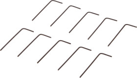 Akcesoria magnetyczne, sześciokąt wewnętrzny, 10x30mm, rozmiar klucza 0,9mm, VA, Jednostka opakowania 10, AM000080