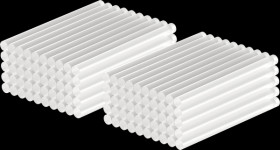 77852 Transparent glue sticks, Ø 7 mm, 100 pieces, 7 mm x 100 mm