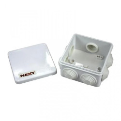 Puszka natynkowa hermetyczna IP55 100x100x70 biała NPH100 11907