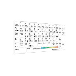 Keyboard Sticker "Commodore Plus/4" (white)