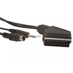 kabel SCART wtyk - SVHS wtyk - 3,5 jack wtyk 2,5m