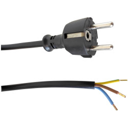 Helukabel 84470-1 mains Cable black 5m for moist rooms medium demands