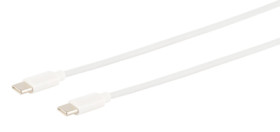 USB 2.0 charging cable, USB plug type C to USB plug type C, 2 m, white, BYB-5-13M5259