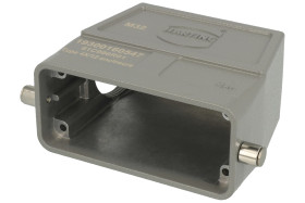 Obudowa złącza; Han B; 19300160547; 16B; metal; proste; na przewód; wyjście na dławnicę M32; do 1 klamry; 1 boczne wyjście przew