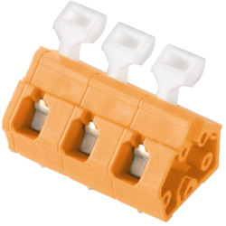 PCB terminal, 5 pole, pitch 7.5 mm, AWG 26-14, 15 A, spring-clamp connection, orange, 1953040000