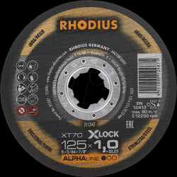 211347 Trennscheibe, extra-dünn, Ø 125 mm, 1,0 mm, X-LOCK Aufnahme, 25e