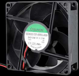 EE80251S1-A99 Fan, 12 V DC, 80 x 80 x 25 mm, rpm: 3200
