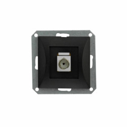 Opal Gniazdo komputerowe p/t 2x8pin zacisk krone LSA+ kolor czarny matowy GTP - 22Op moduł CZ