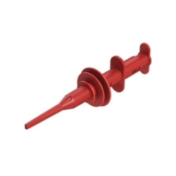 8kV Hook Clip w/ 4mm Sheathed Banana Jacks (Red)