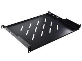 Półka regulowana 19cali 1U głębokość 300mm V RAL9004