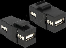 86367 Keystone module USB socket &gt; USB socket, black