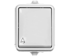 HYDRO Przycisk hermetyczny /dzwonek/ IP44 biały 120404