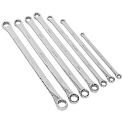 Sealey AK6311 Double End Ring Spanner Set Extra-long 6pc Metric