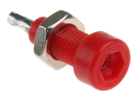 Gniazdo testowe Żeński Połączenie lutowane typ Złącze testowe Czerwony 10A WIMA rozmiar 2mm