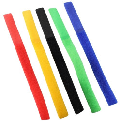 Cable tie assortment, PA, (L x W) 215 x 16 mm, black/red/yellow/green/blue, BS18-10003, package with 5 pieces