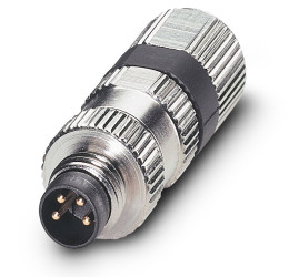 Złącze wielostykowe przemysłowe 4-pinowe M8 Montaż na kablu Wtyczka Phoenix Contact