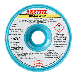 Multicore LOCTITE 342601 NC-AA Solder Wick 1.5mm x 1.5m