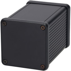 Hammond 1455CS801BK Extruded Enclosure 54 X 54 X 80 Black Anodise
