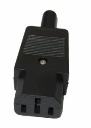 Gniazdo AC komputerowe IEC na kabel - żeński