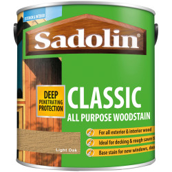 Sadolin 5012901 Classic Wood Protection Light Oak 2.5 litre