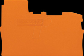 2002-7192 End and intermediate plate, thickness 0.8 mm, orange