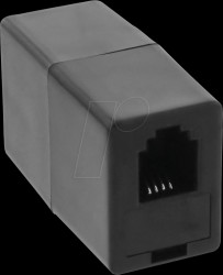 69999E Modular coupling, RJ10 4P4C connector/connector