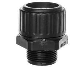Dławnica do węża osłonowego M25 IP65 SILVYN HG-M 25x1,5 czarna 55501630 /50 szt./