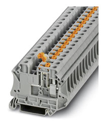 Zacisk do montażu na szynie DIN Phoenix Contact poziomy: PojedynczyŚruba UT 6-MT P/P YE 20A 500 V