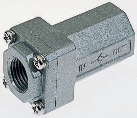 Zawór jednokierunkowy typ przyłącza wlot.: Gwintowany wlot: Rc 1/4 żeńskie 0.02MPa wlot: Żeńskie