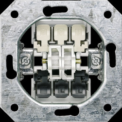 Flush mounted double pushbutton, 250 V (AC), 10 A, IP20, 5TD2115-0KK