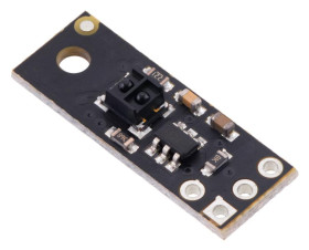Pololu QTRX-MD-01RC Reflectance Sensor: 1-Channel, 7.5mm Wide, RC Output, Low Current