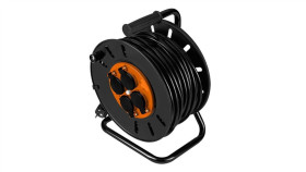 Przedłużacz Zwijany Na Bębnie Rozgałęźnik Na 4 Gniazda 2P+Z 230V Na Kablu Owy...