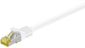 Rj45 Patchkabel, Cat 6A S/Ftp (Pimf), 500 Mhz Z Cat 7 Kable Surowym, Biały -...