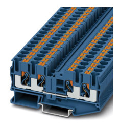 Blok zacisków przelotowych Phoenix Contact poziomy: PojedynczyWciskane PT 6-QUATTRO BU 41A 1 kV